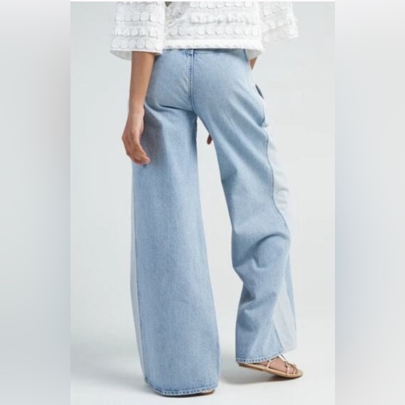 NWT Daily Blue by Adriano Goldschmied Wide-LEG Cotton USA SIZE 26 - Picture 3 of 7